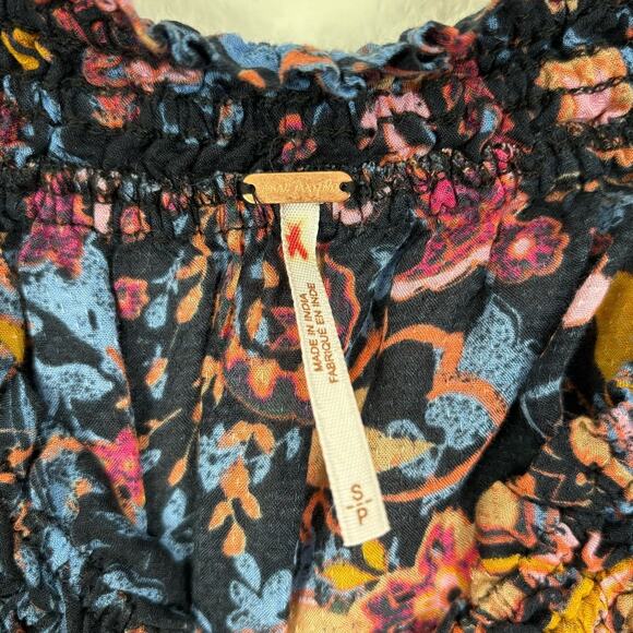 Free People Floral Printed Spirit Off Shoulder Top Size Small - Picture 5 of 5